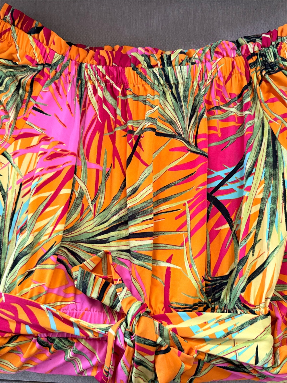 Emma & Michele Pink Orange Multi-Print Maxi Skirt - Picture 2 of 3